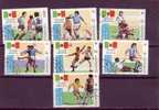 LAOS   N°617/23    Oblitéré  Cup  1986     Football  Soccer  Fussball - 1986 – Mexiko