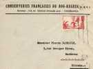 MAROC Lettre De Casablanca 1947 Via Bordeaux - Briefe U. Dokumente