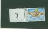 L0289 Natation Papillon Avec Bord De Feuille Volley Liechtenstein 1999 Neuf ** 8e Jeux Des Petits Etats Europeens - Natation