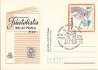 POLAND 1984 Cp PHILATELIC EXHIBITION 'HISTORY OF POST OFFICE' OPOLE Cds - Usati