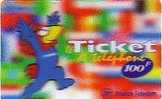 TICKET DE TELEPHONE 100 F FOOTIX VICTOIRE BON ETAT - FT Tickets