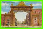DENVER, CO - WELCOME ARCH - ANIMATED - CARD TRAVEL IN 1909 - - Denver