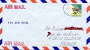 JAPON JAPAN 2353 (o) Enveloppe Aérogramme Ayant Circulé KANAWAGA ==> ILLZACH (France) 1997 - Storia Postale