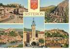 04027 SISTERON - 5 Vues + Blason !! - Sisteron