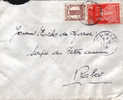 Maroc Morocco Marruecos Lettre Cover Carta Sobre Sidi Slimane 27.02.1946 ( Affrt Tour Hassan ). - Briefe U. Dokumente