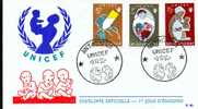 FDC N° 85 Ordi Du 8-10-1960 - COB 1153-1154-1156 - Cachet De Antwerpen - Unicef - 3€ - 1951-1960