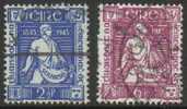 IRELAND - 1945 Sower Pair. Scott 131-2. Used - Autres & Non Classés