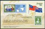 Samoa - 1980 Zeapex Souvenir Sheet - Flags. Scott 533. MNH - Stamps