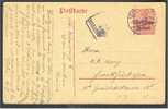 ENTIER POSTAL 10 Cent. POUR L' ALLEMAGNE! - OC1/25 General Government