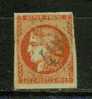 FRANCE Nº 48 D Obl. Rouge Sang Clair Defectueux - 1870 Bordeaux Printing