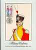 CISKEI  CARTE MAXIMUM NUM.YVERT 51 UNIFORME MILITAIRE REGIMENT 0 PIED WARWICKSHIRE - Ciskei