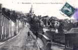Cpa Montdidier (80, Somme) Faubourg Becquerel Et Eglise St-Pierre. Animée, 1910 - Montdidier