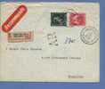 724T+749 Op Aangetekende -AR Brief Met Stempel BRUSSEL - 1946 -10 %