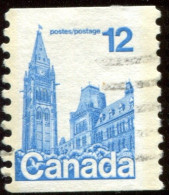 Pays :  84,1 (Canada : Dominion)  Yvert Et Tellier N° :   631 A (o)  Roulette - Coil Stamps