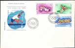 Romania FDC Olympic Games Los Angeles 1984 Rowing Etc. - Zomer 1984: Los Angeles