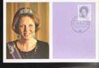 PAYS BAS CARTE MAXIMUM NUM.YVERT 1168 REINE BEATRIX - Maximum Cards