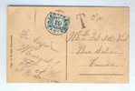 Carte-Vue HOUYOUX 5 C OVERMEIRE-DONCK 1926 Vers TEMSCHE Taxée Timbre-Taxe 10 C  --  3/537 - Covers & Documents