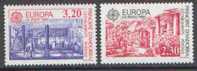 CEPT / Europa 1990 Andorre Français N° 388 Et 389 ** Bâtiments, établissements Postaux - 1990