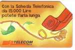 Italia - Italy - Con La Scheda Telefonica Da 15.000  Lire - Autres & Non Classés