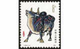 1985 CHINA T102 YEAR OF THE OX BULL STAMP 1V - Unused Stamps