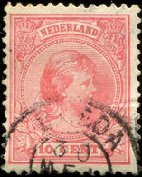 Pays : 384,01 (Pays-Bas : Wilhelmine)  Yvert Et Tellier N° :  37 (o) Rose - Used Stamps