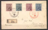 144 - GERMANIA , BOEMIA E MORAVIA , PRAGA  20/4/1942  RACCOMANDATA - Covers & Documents