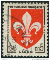 Pays : 189,07 (France : 5e République)  Yvert Et Tellier N° : 1230 (o) - 1941-66 Coat Of Arms And Heraldry
