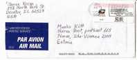 GOOD POSTAL COVER : USA ( Decatur IL ) - ESTONIA 2005 - Postage Paid 0.80$ - Briefe U. Dokumente