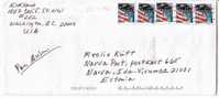 POSTAL COVER USA - ESTONIA 2006 - Flags & Statue Of Liberty - Cartas & Documentos