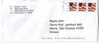 POSTAL COVER USA ( West Palm Beach ) - ESTONIA 2005 - Flags - Covers & Documents