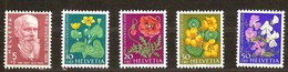 Zwitserland Suisse 1959 Yvertnr. 634-638 *** MNH Cote 5,50 Euro Flore Bloemen Fleurs - Ongebruikt