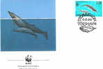 WWF BALEINES  FDC ILES FEROE 1990  DIFFERENT - Whales