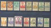 Belgie Ocb Nr : 108 - 122 Gestempeld  (zie Scan) Lot 1 - 1912 Pellens