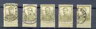 Belgie Ocb Nr : 112 Gestempeld Lot (zie Scan) - 1912 Pellens