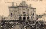 61 SEES Fetes 09-06-1914, Erection En Eglise Immaculée Conception, Place De L´Hotel De Ville, Très Animée, Ed ? 5, 1915 - Sees