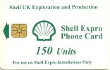 UK 150 U  SHELL OIL PLATFORM  ONLY USE  POSSIBLY MINT  CHIP READ DESCRIPTION !! - Plateformes Pétrolières