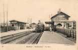 GAILLON - AUBEVOYE 27 - La Gare Intérieure Avec Train - Aubevoye