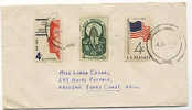 SUPERBE LETTRE DES ETATS UNIS D'AMERIQUE BELLEVILLE ILLIN AIR MAIL POUR ABIDJAN COTE D'IVOIRE  CCCC FOR A FRIENDLIER WO - Cartas & Documentos