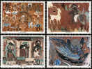 1987 CHINA T116 DUNHUANG MURAL(I) 4V MNH - Nuevos