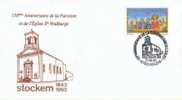 A00013 - Entier Postal - Fdc 2491 - 09-10-1993 - 150ème Anniversaire De La Paroisse Et De L'église Sainte-walburge - 1991-2000