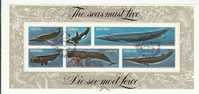 SWA 1980 C.T.O. Block 5 Whales F2398 - Ballenas