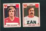 Deux Images Panini - Foot 1976 - Nimes - Louis Landi , Serge Dellamore ( N°211 Et 221 ) ) - Autres & Non Classés