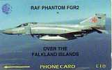 FALKLANDS AVION DE CHASSE MILITAIRE  £10 UT RARE - Falkland Islands