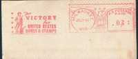 Aigle Profilé. EMA U.S. POSTAGE .\"Pitney Bowes Meter Company\".Victory - Gebraucht