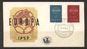 SPE601 - BELGIO , FDC EUROPA  DEL 1959 - 1951-1960