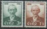 IRELAND - 1958 Thomas Clarke. Scott 165-6. - Autres & Non Classés