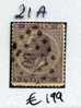 Belgique 1867  N°  21A  Oblitéré 60       Cote 565 Euro  Sans Defaut - 1865-1866 Profilo Sinistro