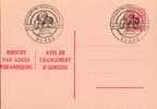 AP - Entier Postal - Carte Postale Avis De Changement D´adresse N° 14 - Chiffre Sur Lion Héraldique - 1,00 Fr Rose - NF - Adreswijziging