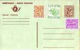 AP - Entier Postal - Carte Postale N° 186 - Chiffre Sur Lion Héraldique - 7,00 Fr Brun - International - NF - Postkarten 1951-..