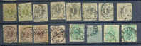 Belgie Ocb Nr: Lot 42 - 45 Gestempeld  DEFAUTS Alle Met SCHADE(zie Scan) - 1869-1888 Leone Coricato